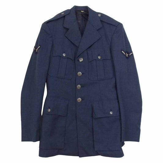 アメリカ軍 AIR FORCE オフィサー ジャケット ネイビー系 36L【中古】