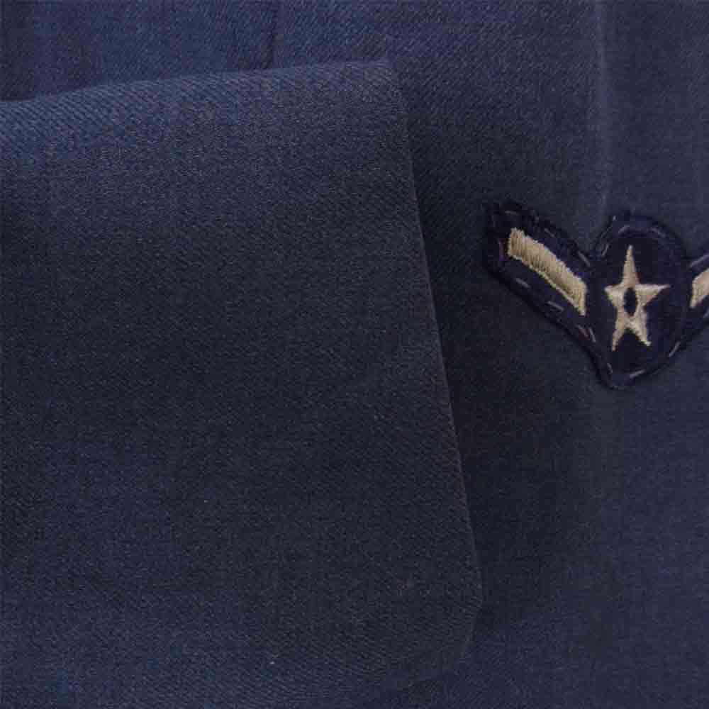 アメリカ軍 AIR FORCE オフィサー ジャケット ネイビー系 36L【中古】