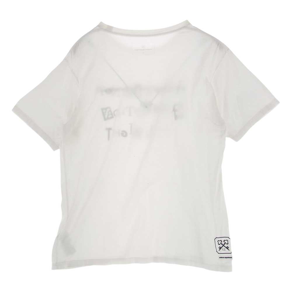 uniform experiment ユニフォームエクスペリメント UE-178081 REVERSIBLE TEE リバーシブル Tシャツ  ホワイト系 3【中古】
