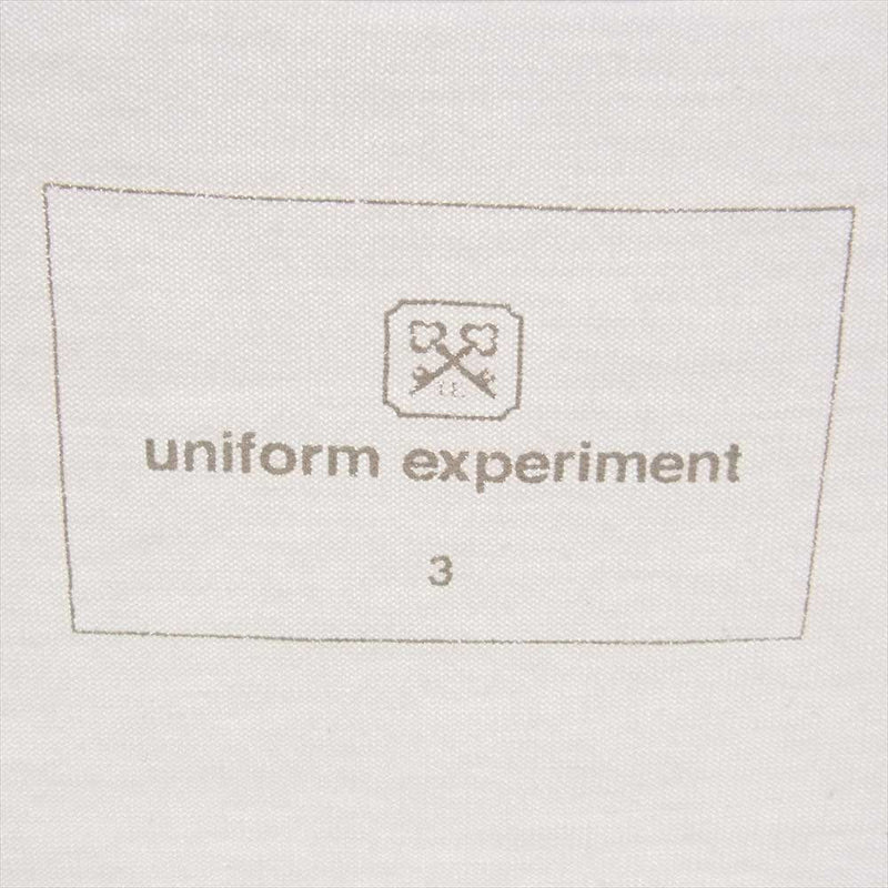 uniform experiment ユニフォームエクスペリメント UE-178081 REVERSIBLE TEE リバーシブル Tシャツ  ホワイト系 3【中古】