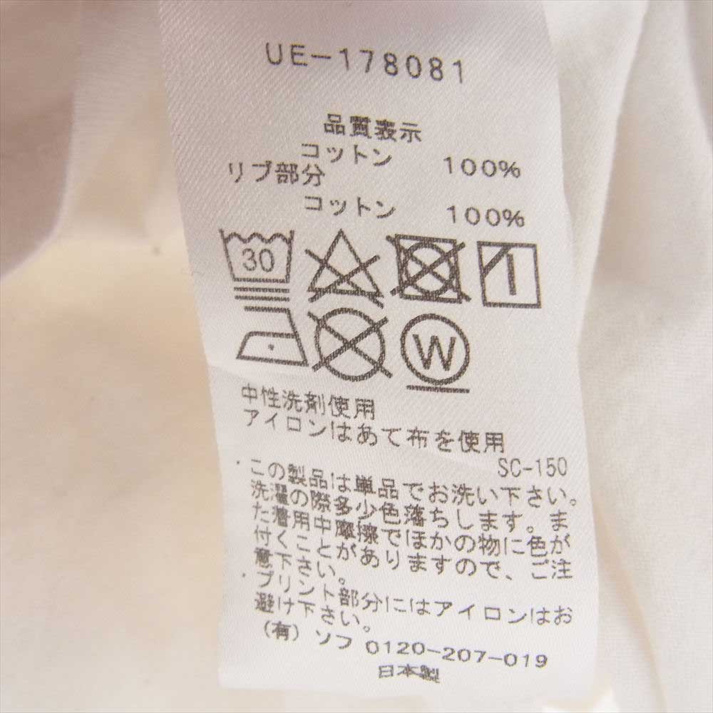 uniform experiment ユニフォームエクスペリメント UE-178081 REVERSIBLE TEE リバーシブル Tシャツ  ホワイト系 3【中古】