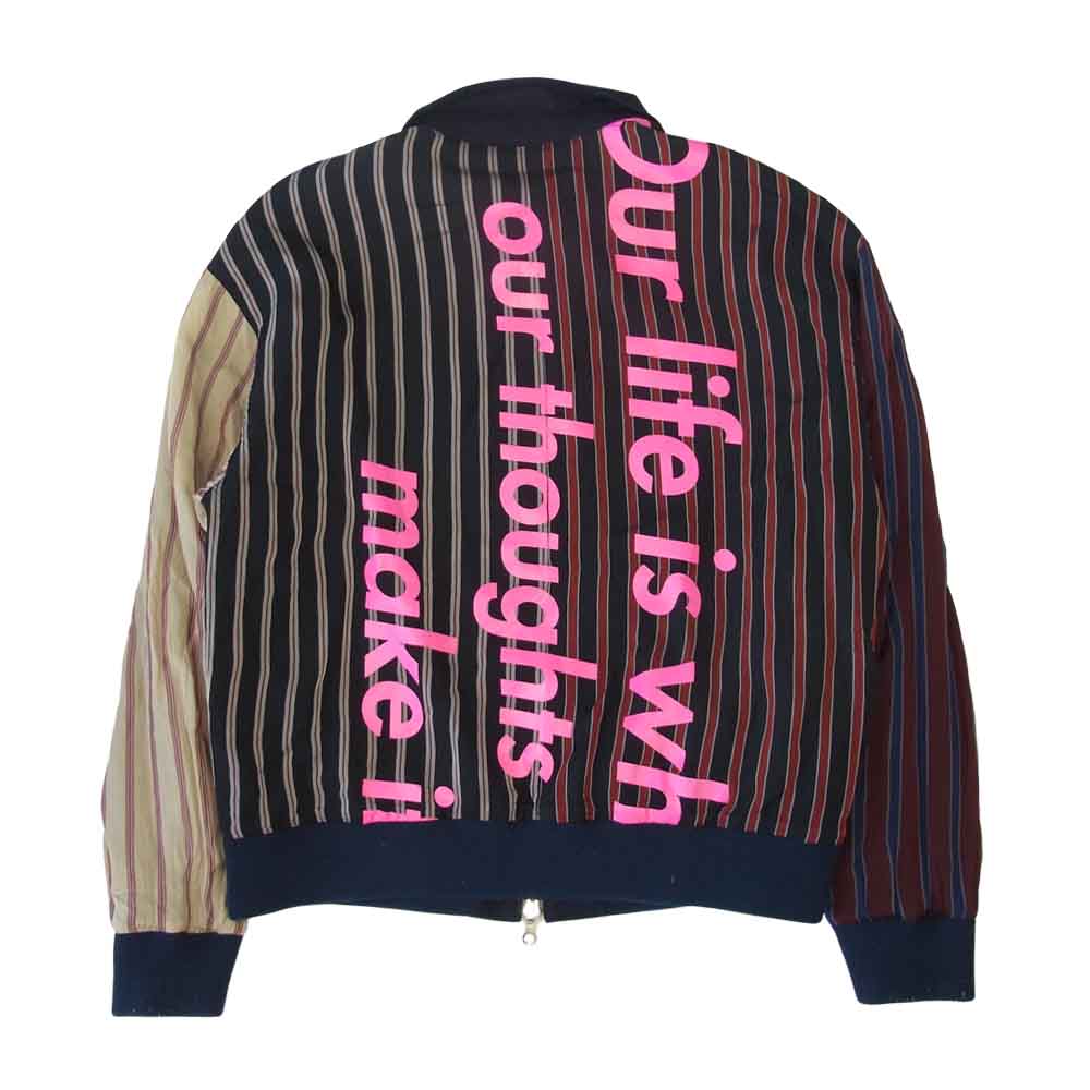 uniform experiment ユニフォームエクスペリメント UE-180024 SWING TOP BLOUSON スウィング トップ ブルゾン リバーシブル ネイビー系 1【中古】