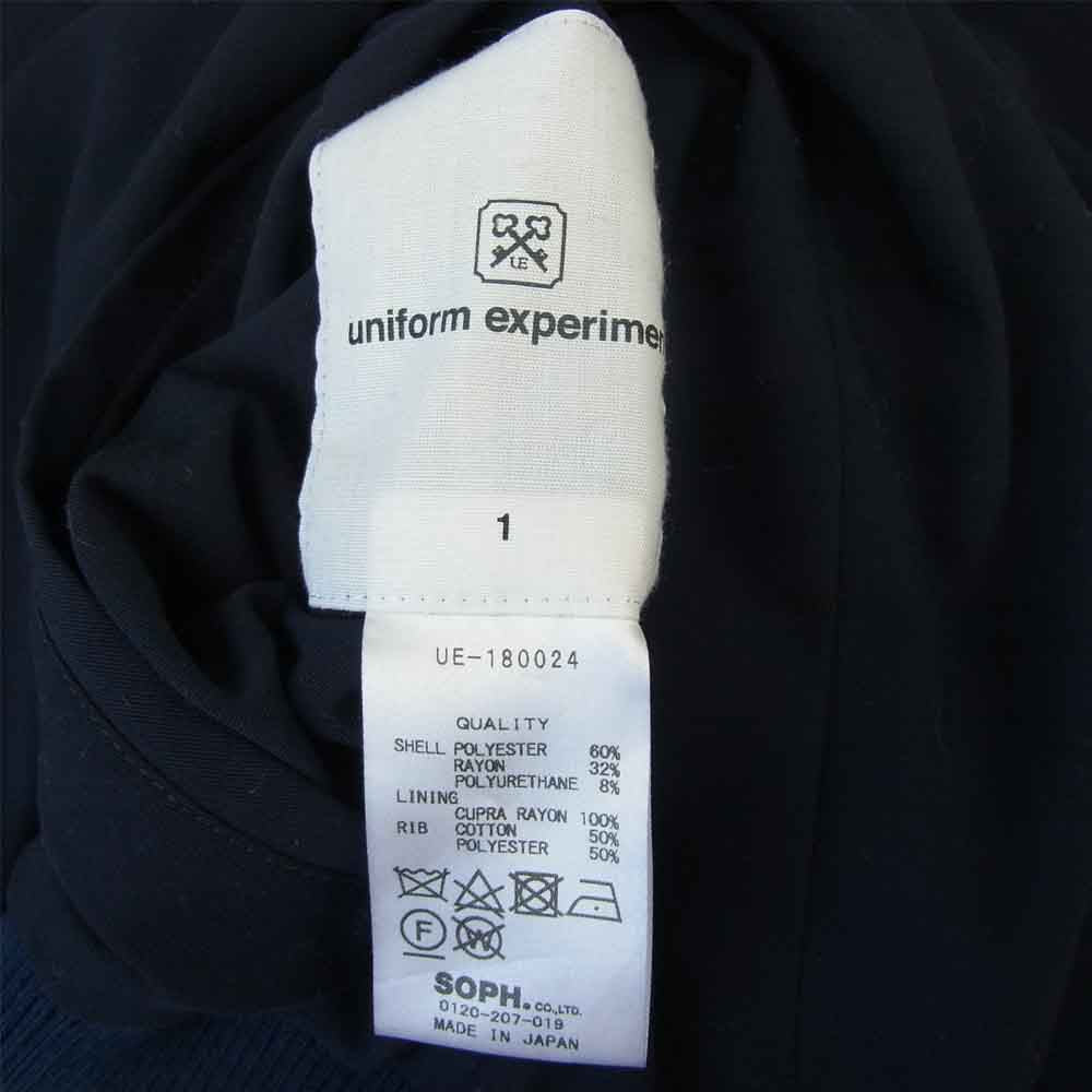 uniform experiment ユニフォームエクスペリメント UE-180024 SWING TOP BLOUSON スウィング トップ ブルゾン リバーシブル ネイビー系 1【中古】