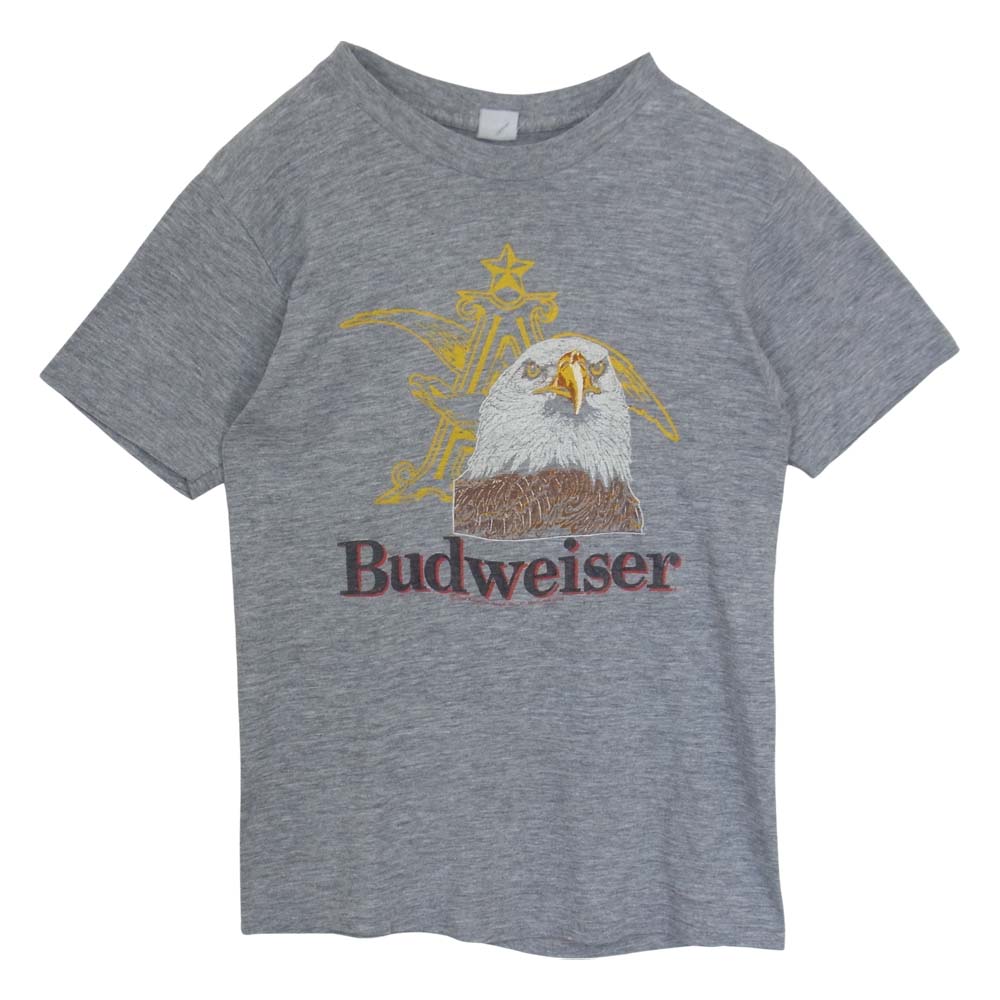 ヴィンテージ ビンテージ Budweiser バドワイザー プリント Tシャツ グレー系 サイズ表記無【中古】