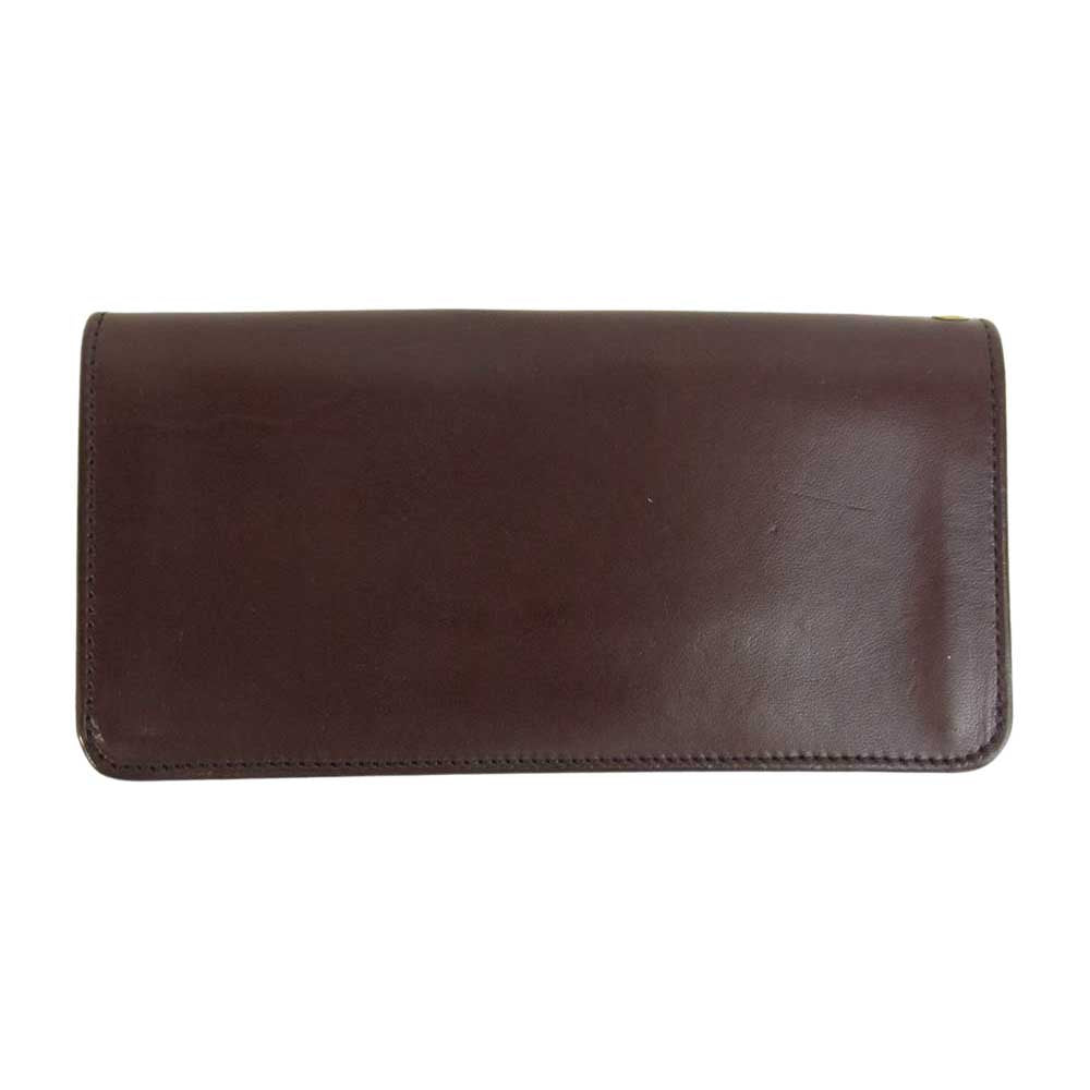 カワキチコレクション レザー ロング ウォレット 長財布 ブラウン系【中古】