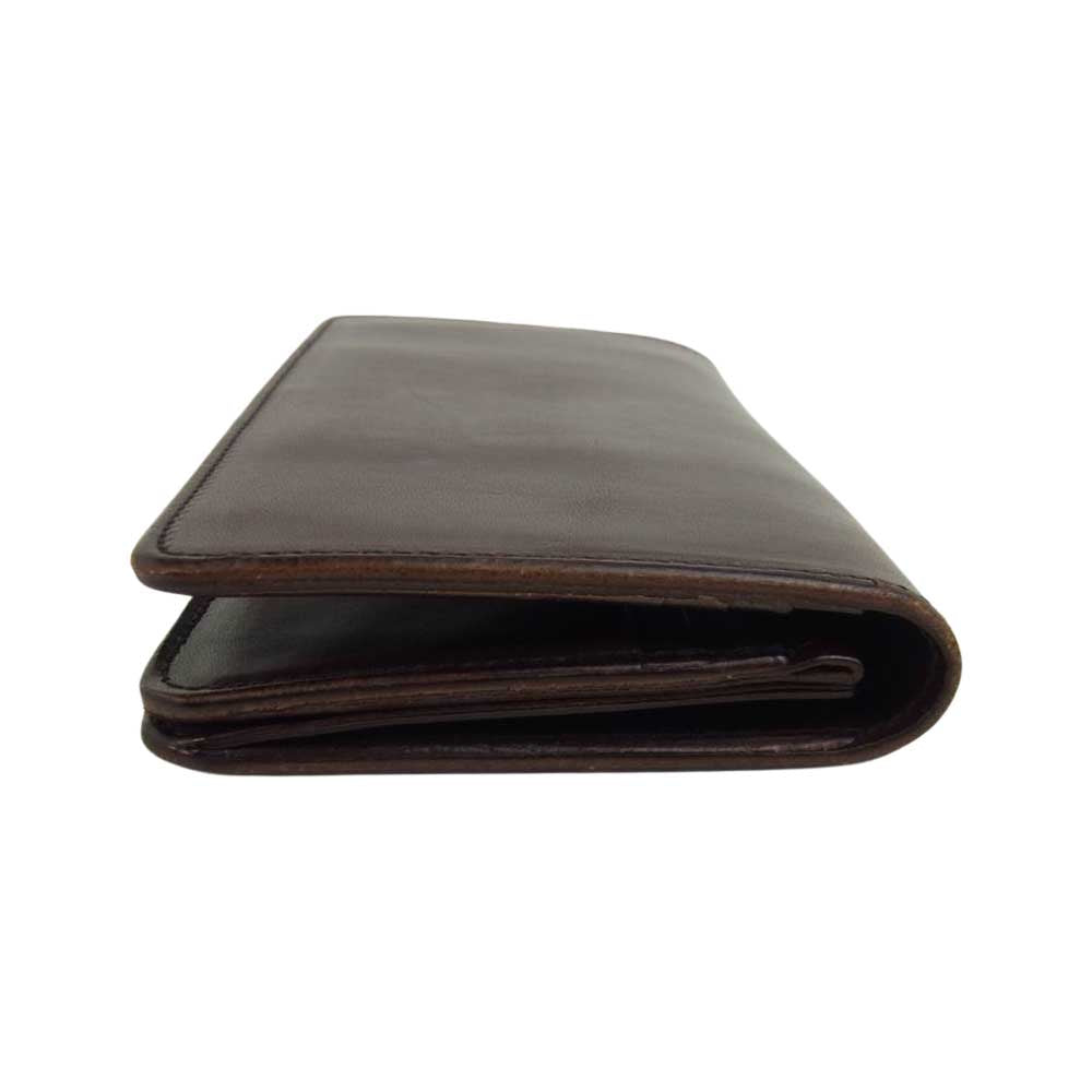 カワキチコレクション レザー ロング ウォレット 長財布 ブラウン系【中古】