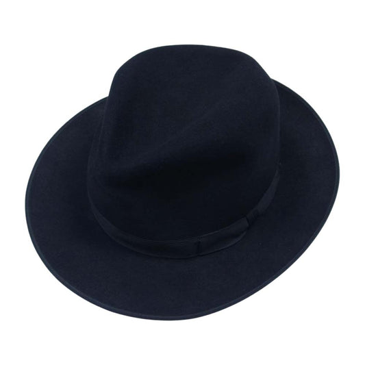 ランバート フェルト ハット 中折れ 帽子 ブラック系【中古】