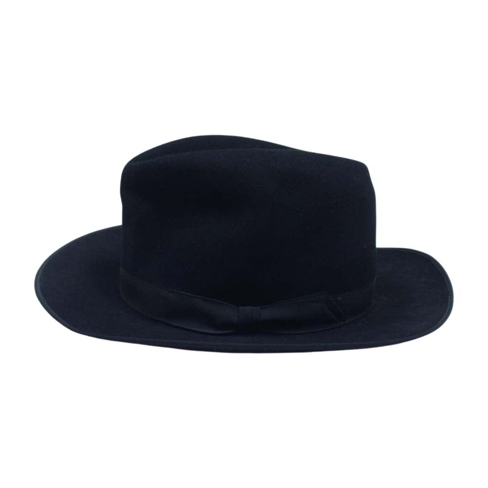 ランバート フェルト ハット 中折れ 帽子 ブラック系【中古】