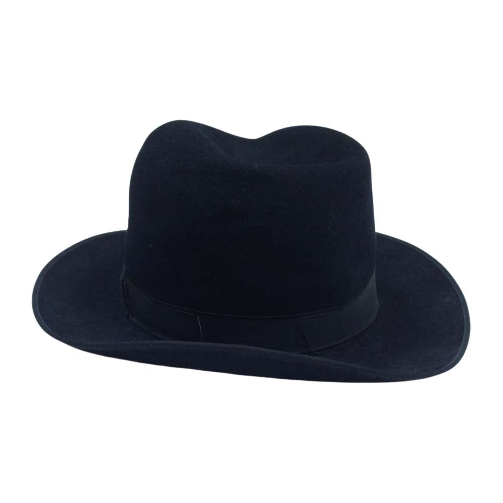 ランバート フェルト ハット 中折れ 帽子 ブラック系【中古】