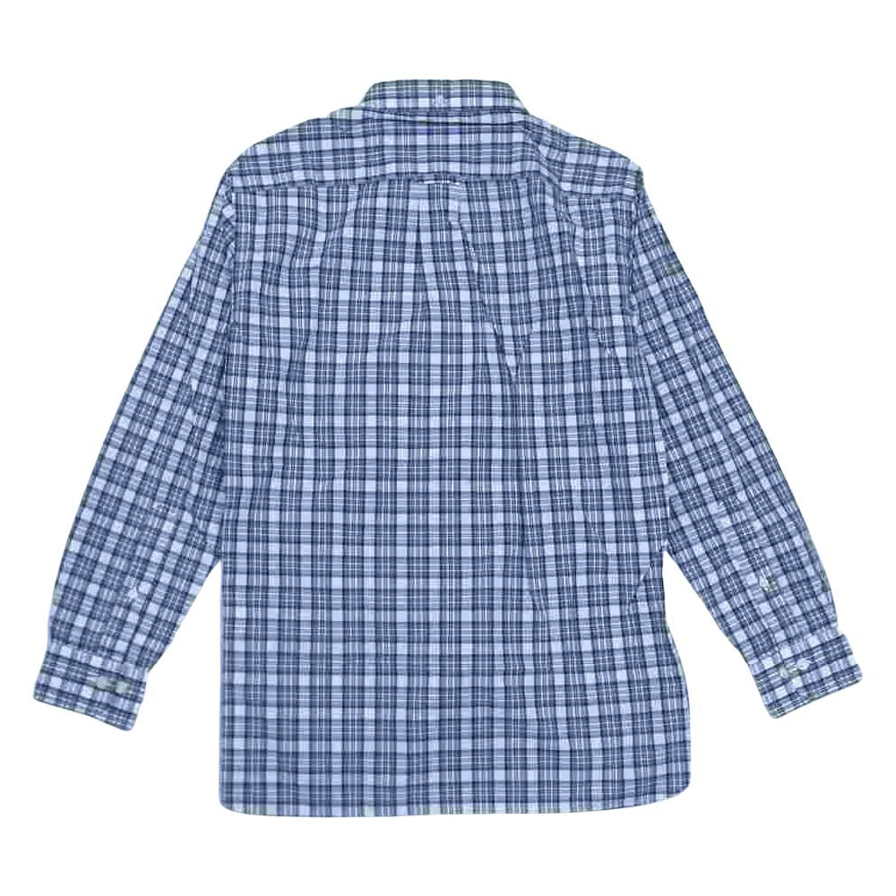 Brooks Brothers ブルックスブラザーズ チェック ボタンダウン シャツ ブルー系 XS【新古品】【未使用】【中古】