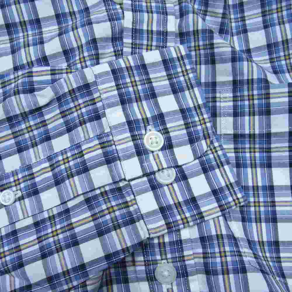 Brooks Brothers ブルックスブラザーズ チェック ボタンダウン シャツ ブルー系 XS【新古品】【未使用】【中古】