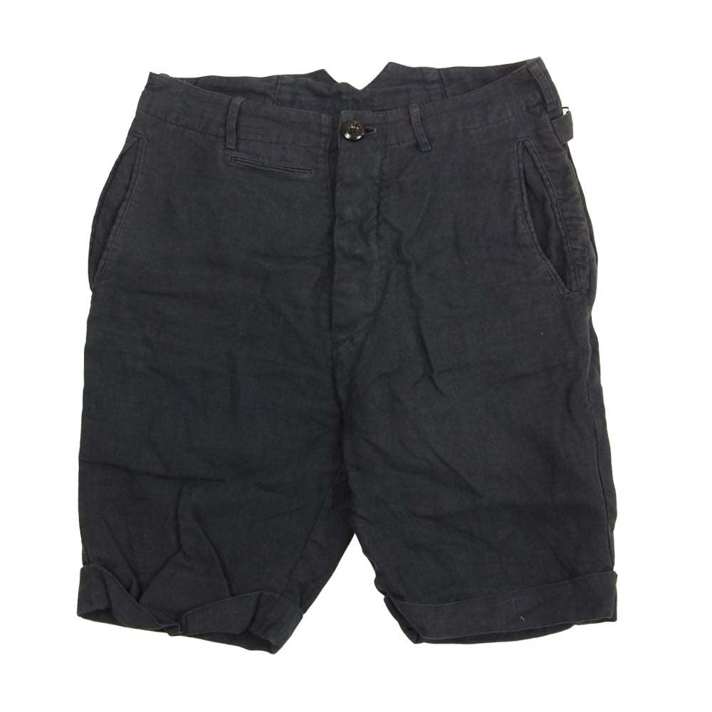 EEL イール E-12232 BON SHORTS リネン100％ ボン ショーツ ネイビー系 XS【中古】