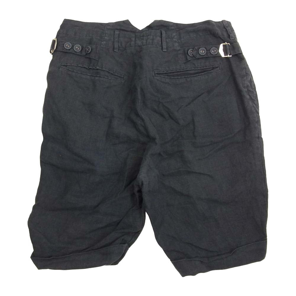 EEL イール E-12232 BON SHORTS リネン100％ ボン ショーツ ネイビー系 XS【中古】