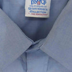 米軍 ビンテージ 90s DSCP USN ユーティリティ ワークシャツ ライトブルー系 XL【中古】