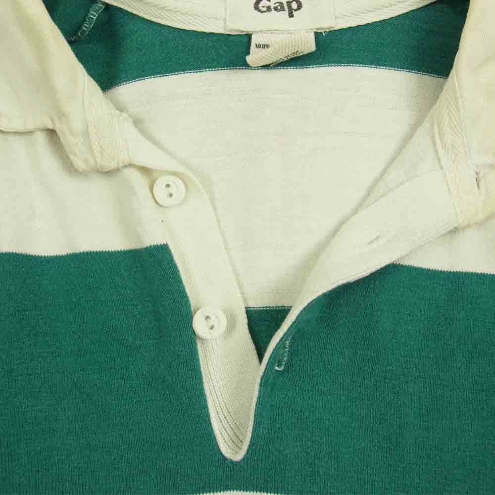 GAP ギャップ ビンテージ 00s USA製 ラガーシャツ ホワイト系 グリーン系 XL【中古】