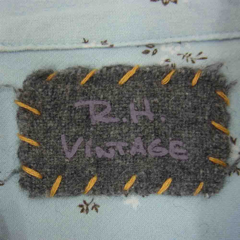 Ron Herman ロンハーマン vitage ヴィンテージ フラワー ペイズリー 長袖 シャツ ライトブルー系 S【中古】