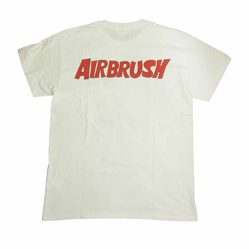 バウワウ ROCK ＆ BULL TEE AIRBRUSH ロック ブル エアブラシ プリント 半袖 Tシャツ ホワイト ホワイト系 M【中古】