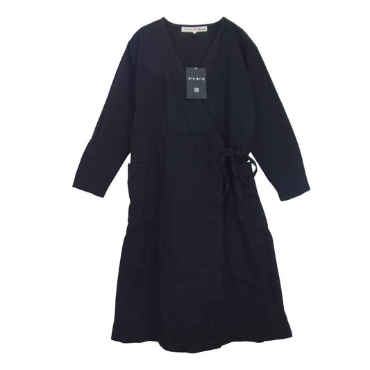 ブロカント 37-136S D.M.G ドミンゴ Medisan Dress ヘリンボーンコットン メディスンドレス ブラック系 2【中古】