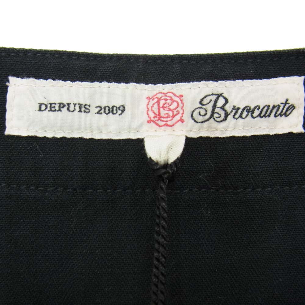 ブロカント 37-136S D.M.G ドミンゴ Medisan Dress ヘリンボーンコットン メディスンドレス ブラック系 2【中古】