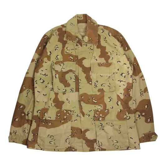 アメリカ空軍 DLA-100-90-D-O-0584 迷彩 カモ カバーオール ジャケット  ベージュ系 M【中古】