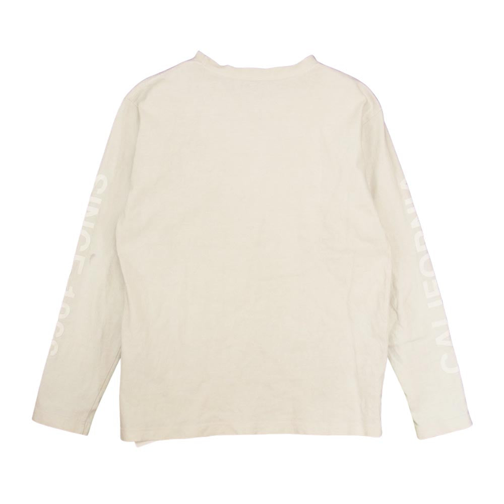 THE NORTH FACE ノースフェイス NT31842 L/S Square Logo California Tee ロングスリーブ スクエア ロゴ カットソー ホワイト系 S【中古】