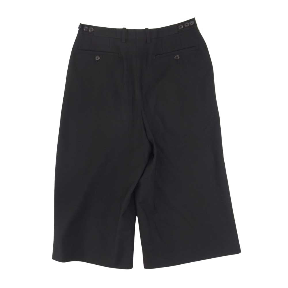 LAD MUSICIAN ラッドミュージシャン 2214-554 1タック クロップド ワイドパンツ ブラック系 42【中古】