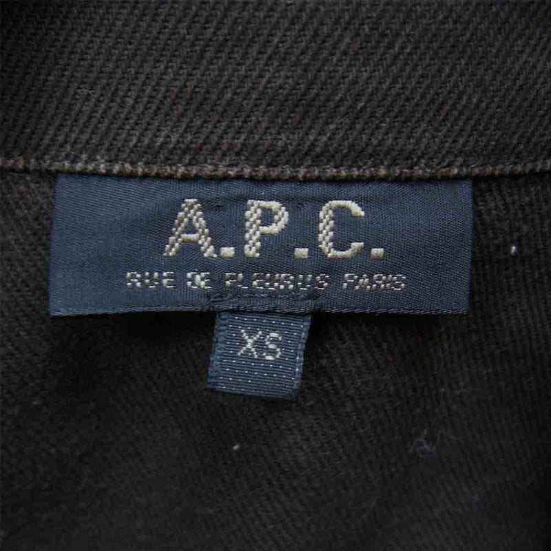 A.P.C. アーペーセー F-2 フィールド ジャケット ダークブラウン系 XS【中古】