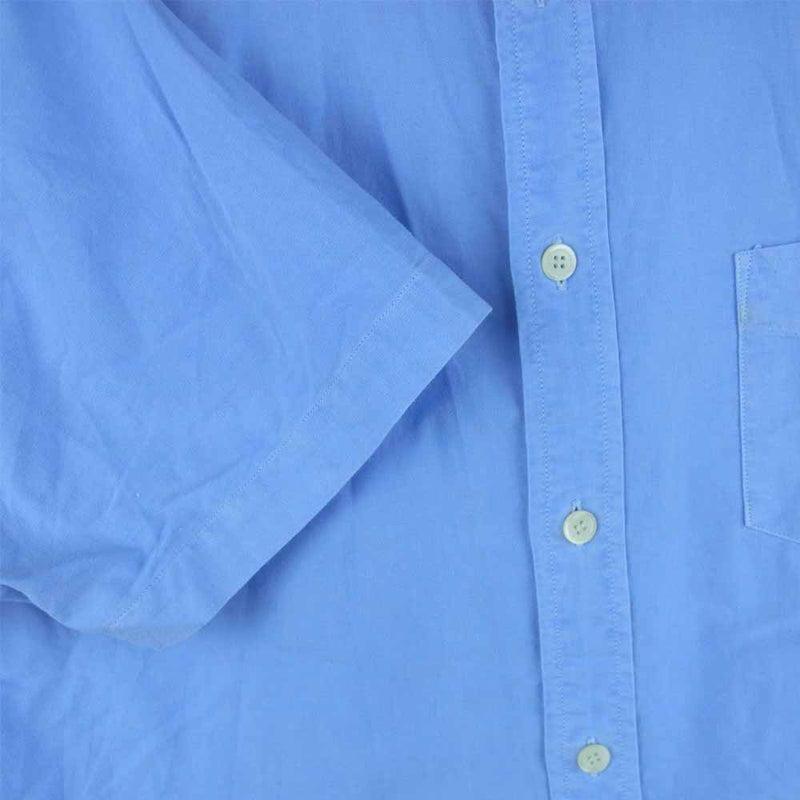 BLUE BLUE ブルーブルー 700030-198 J4525 半袖 シャツ コットン 日本製 ライトブルー系 4【中古】