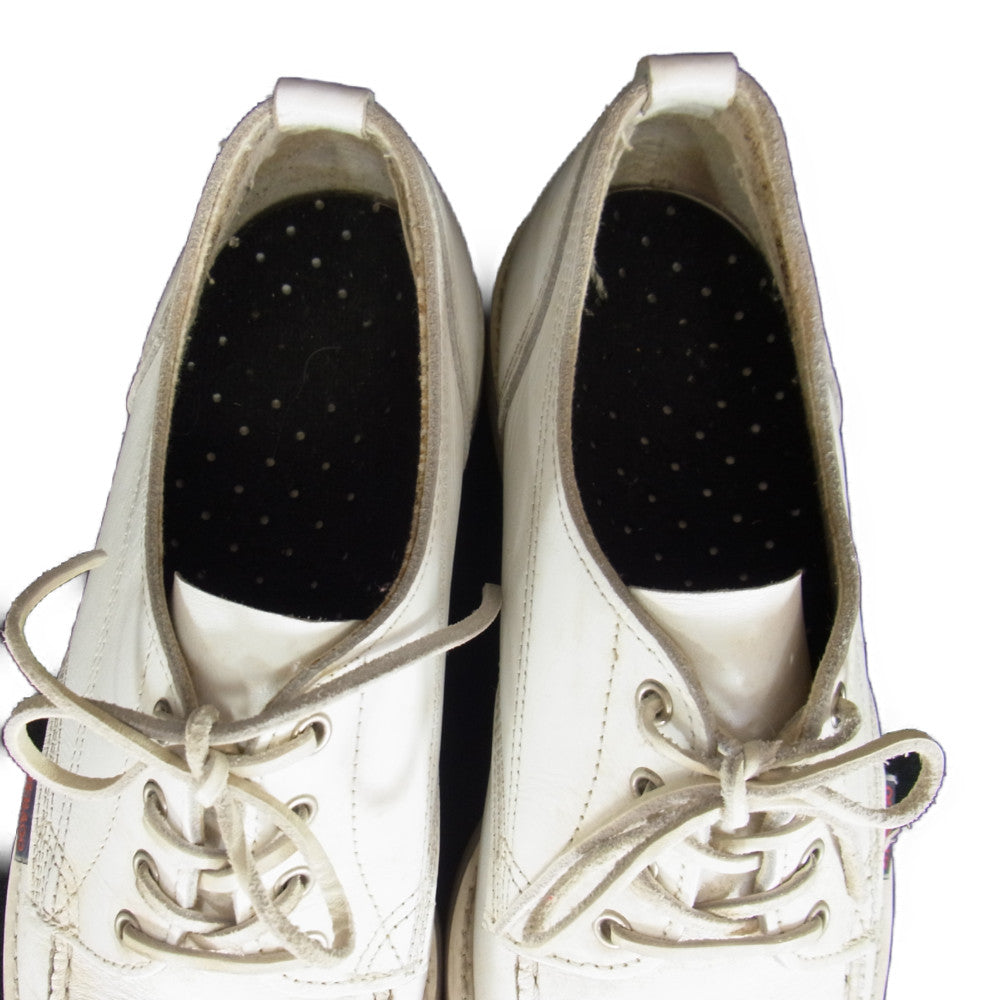 セバゴ Uチップ レザー ビジネスシューズ ホワイト系 38【中古】