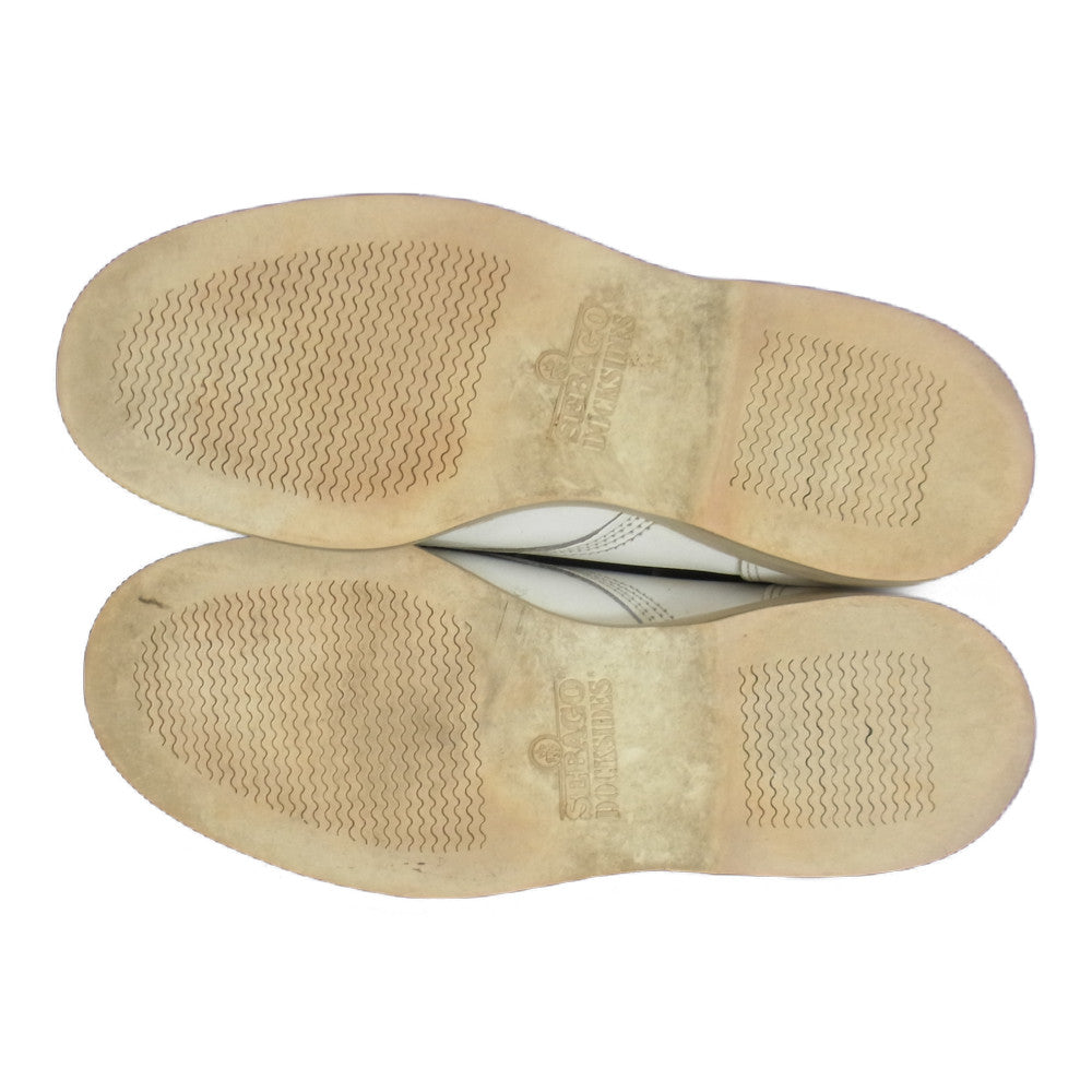 セバゴ Uチップ レザー ビジネスシューズ ホワイト系 38【中古】