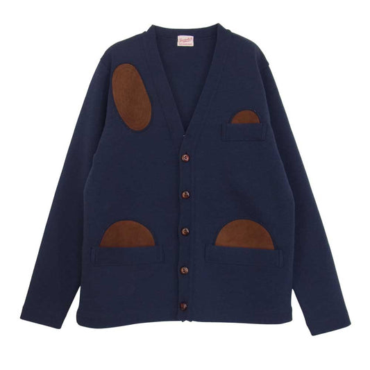 TENDERLOIN テンダーロイン T-FIELD SWEATER フィールド セーター シューティング ニット カーディガン ネイビー系 M【美品】【中古】