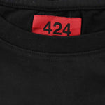 フォートゥーフォー FOUR TWO FOUR T-SHIR ロゴ プリント Tシャツ ブラック系 M【新古品】【未使用】【中古】