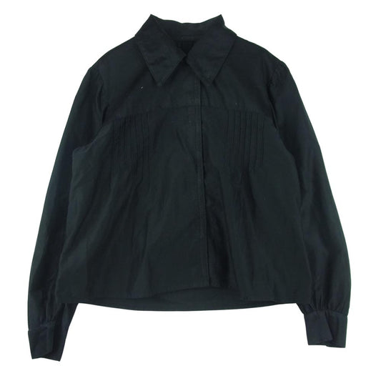 ユーロヴィンテージ ウィメンズ プリーツ シャツ ブラウス ブラック系【中古】