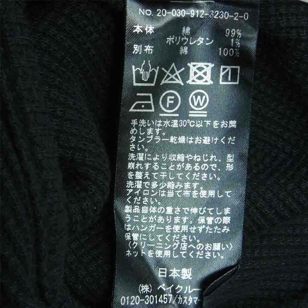 IENA SLOBE イエナ スローブ 20SS 20-030-912-3230-2-0 ベアワッフル サロペット オールインワン 日本製 ブラック系 38【中古】