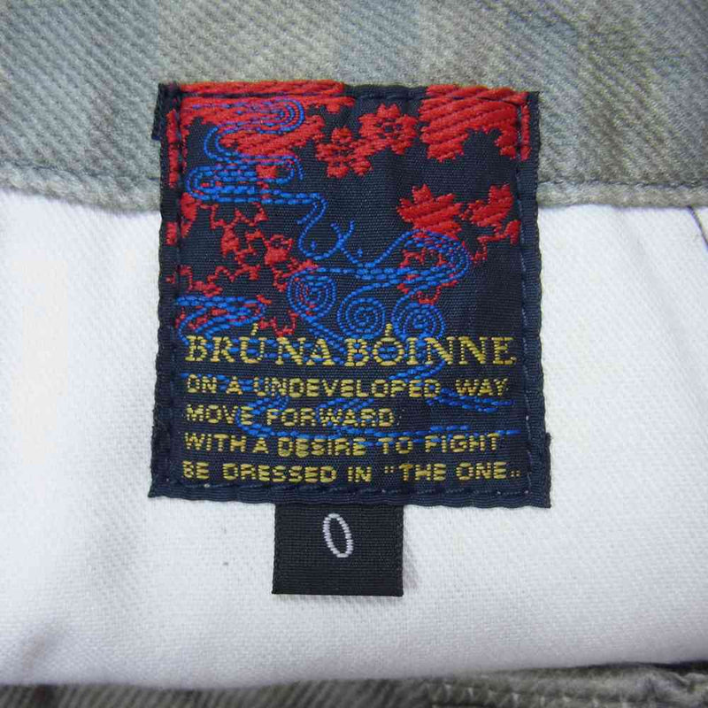 BRU NA BOINNE ブルーナボイン 17AW BNB031 ラッキーカモパンツ モスグリーン系【中古】