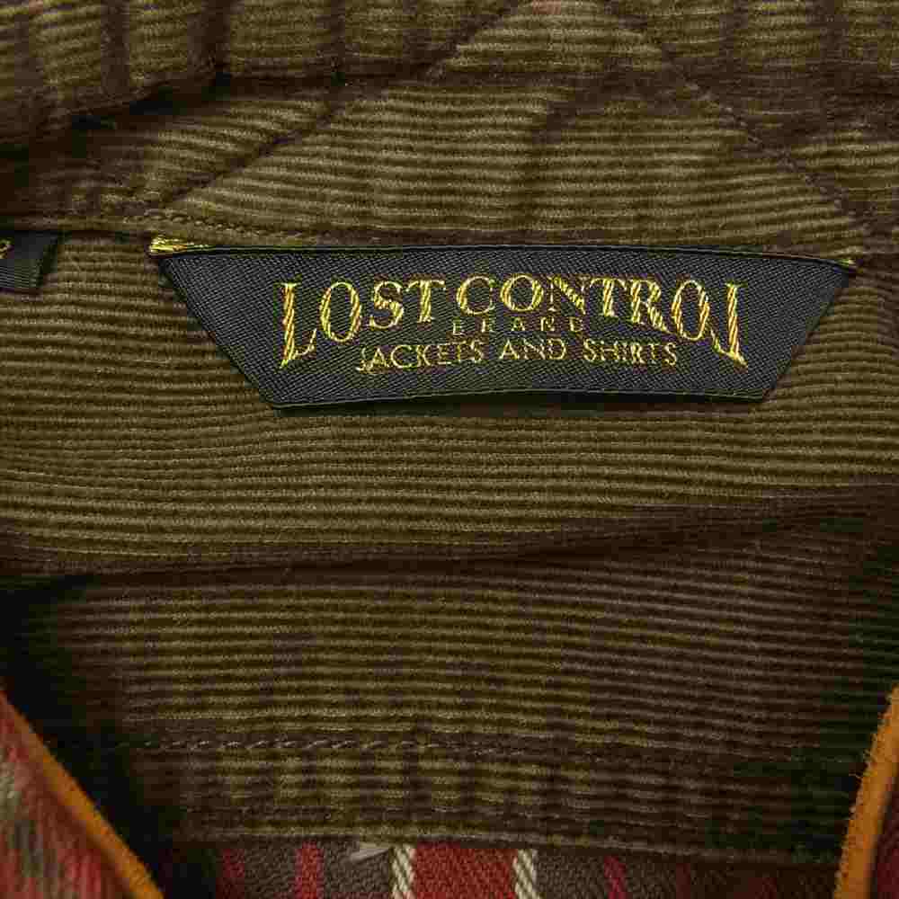 LOST CONTROL ロストコントロール L11F3-2113 Nel Plaid Work Shirts ネル プレイド ワーク チェック シャツ レッド系 2【中古】