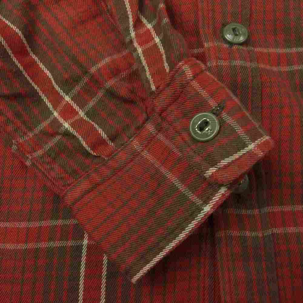 LOST CONTROL ロストコントロール L11F3-2113 Nel Plaid Work Shirts ネル プレイド ワーク チェック シャツ レッド系 2【中古】