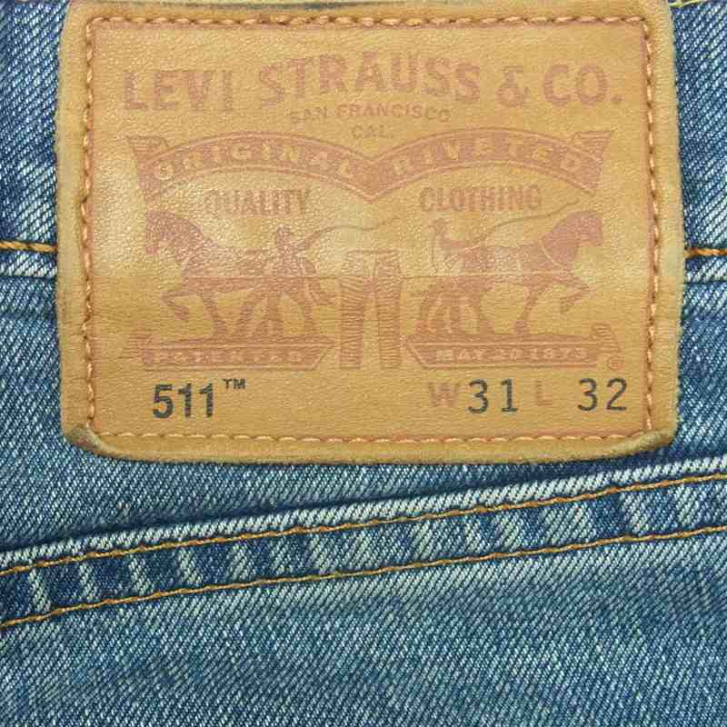 Levi's リーバイス 04511-1868 511 スリム テーパード デニム パンツ インディゴブルー系 W31 L32【中古】