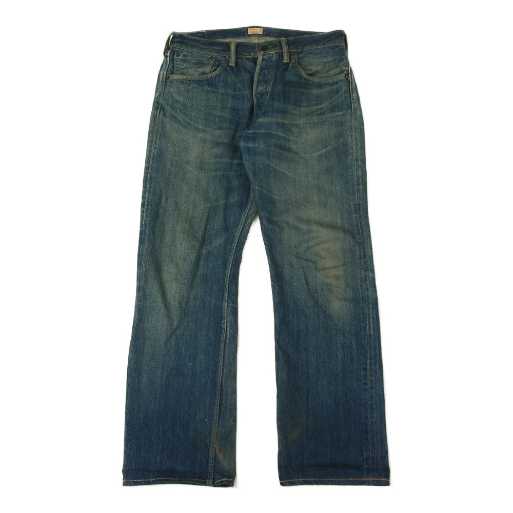 CANTON キャントン 1963-104 OVERALLS Denim Pants 1963-104 ONEWASH インディゴブルー系 30【中古】