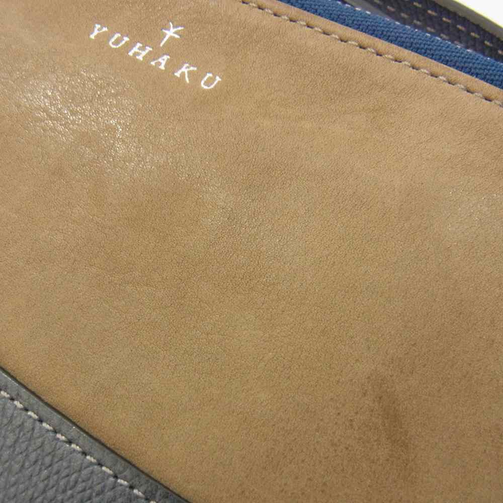ユハク YTJ124-30 TuiTui ツイツイ L字ファスナー 札入れ レザー ウォレット 長財布 ブルー系【中古】