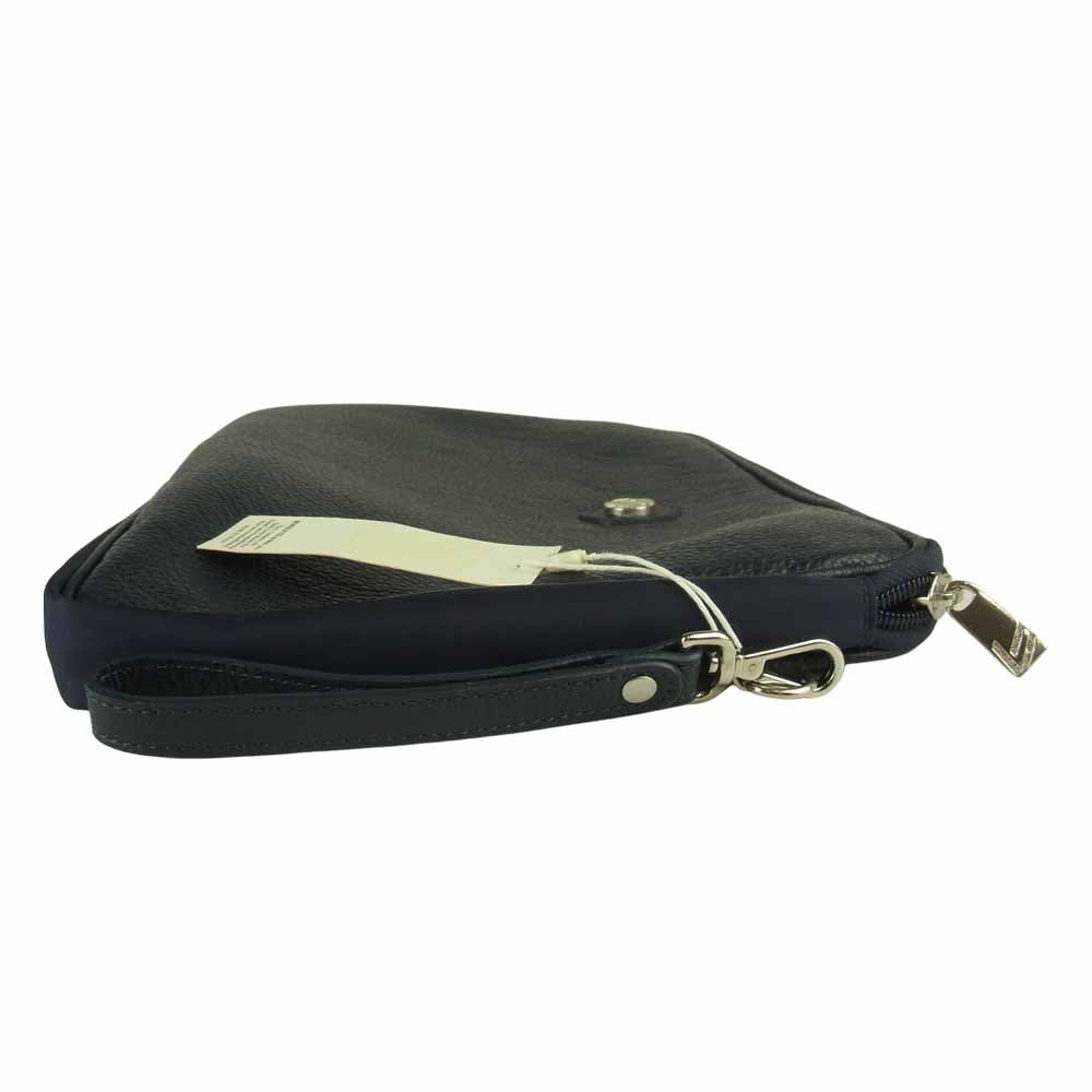 ボンファンティ クラッチ バッグ ネイビー系【美品】【中古】