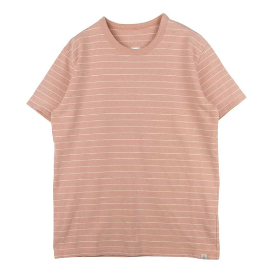 VISVIM ビズビム 17SS 0117105010022 Mid Border Tee ミッド ボーダー 半袖 Tシャツ カットソー ピンク系 3【中古】