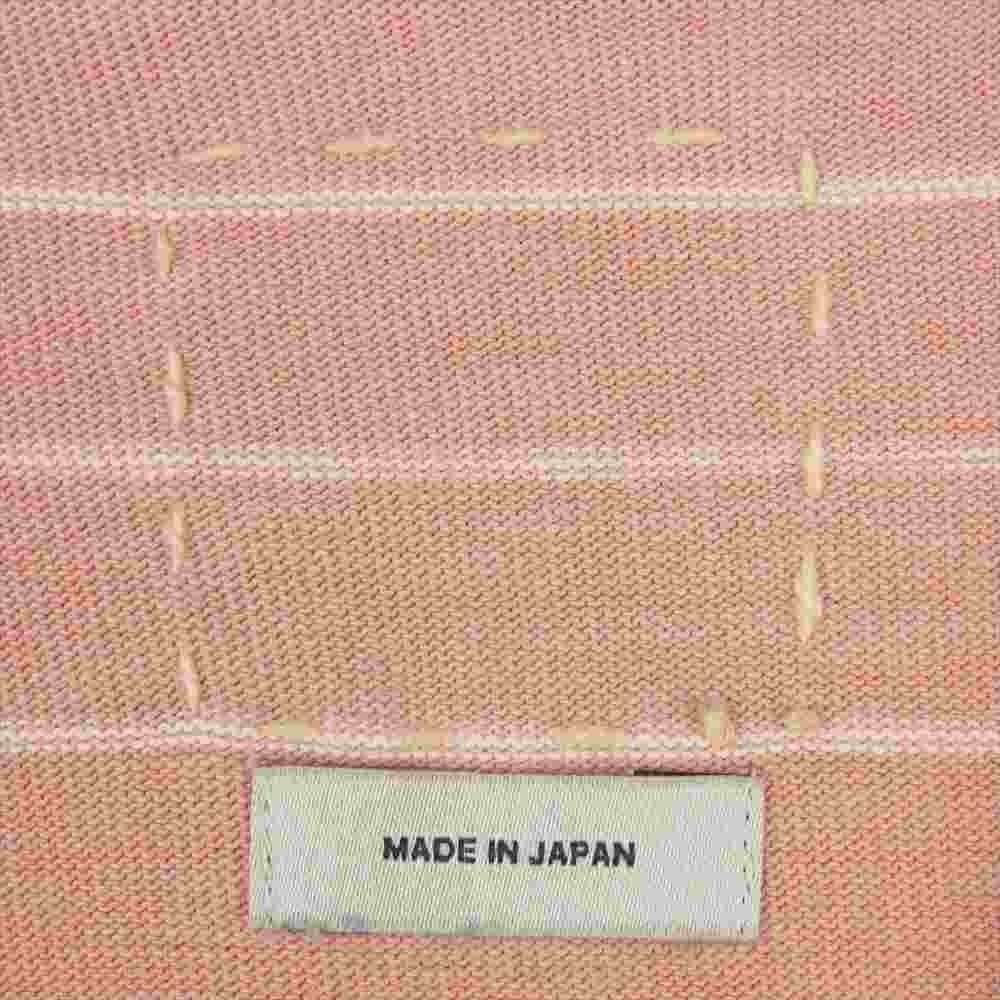 VISVIM ビズビム 17SS 0117105010022 Mid Border Tee ミッド ボーダー 半袖 Tシャツ カットソー ピンク系 3【中古】