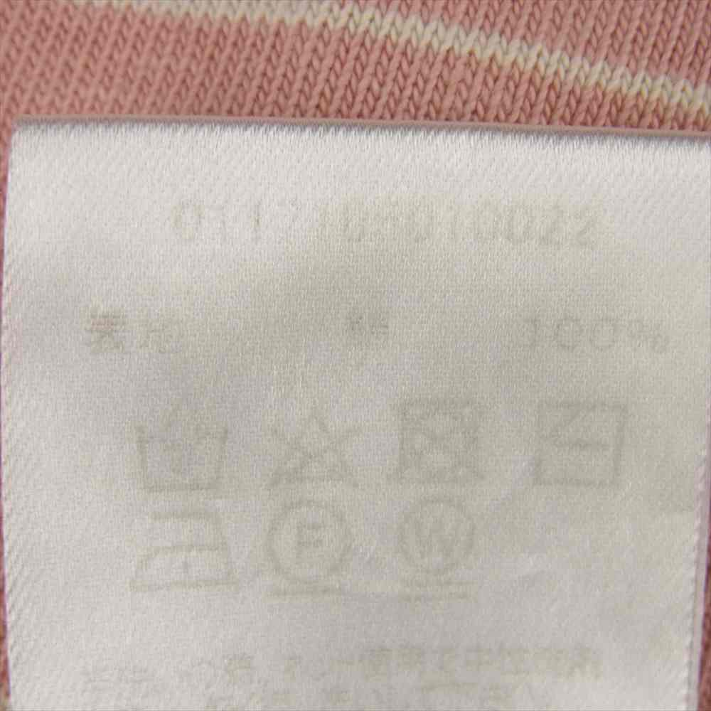 VISVIM ビズビム 17SS 0117105010022 Mid Border Tee ミッド ボーダー 半袖 Tシャツ カットソー ピンク系 3【中古】