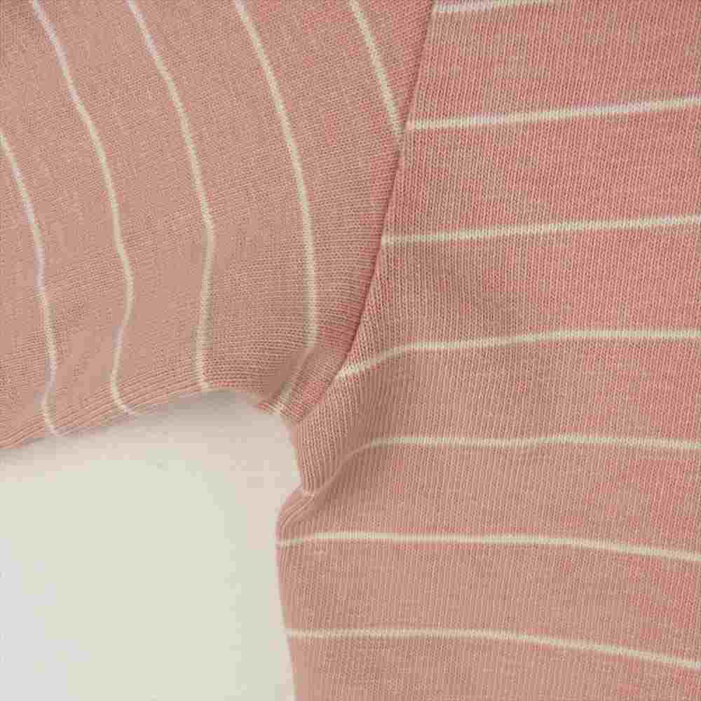 VISVIM ビズビム 17SS 0117105010022 Mid Border Tee ミッド ボーダー 半袖 Tシャツ カットソー ピンク系 3【中古】