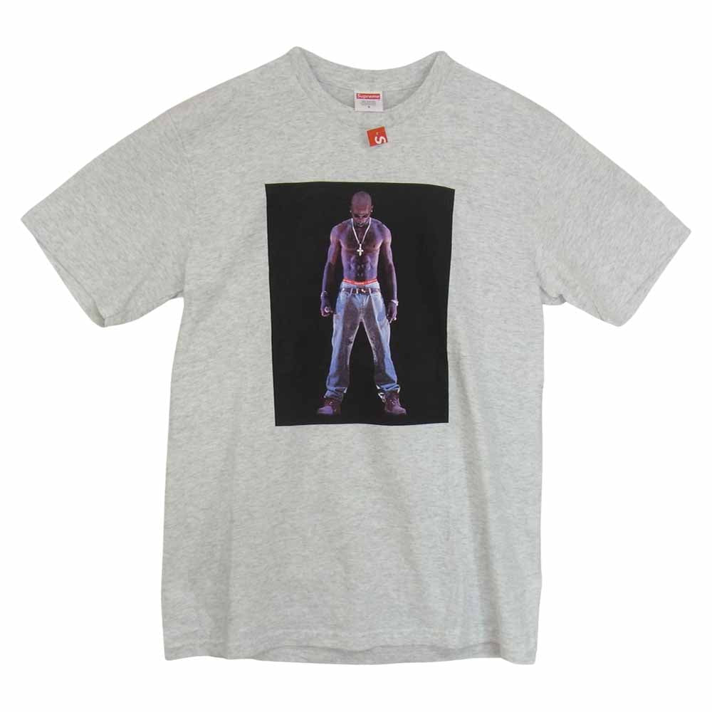 Supreme シュプリーム 20SS Tupac Hologram Tee 2PAC ツーパック ホログラム フォト プリント 半袖 Tシャツ グレー系 S【美品】【中古】