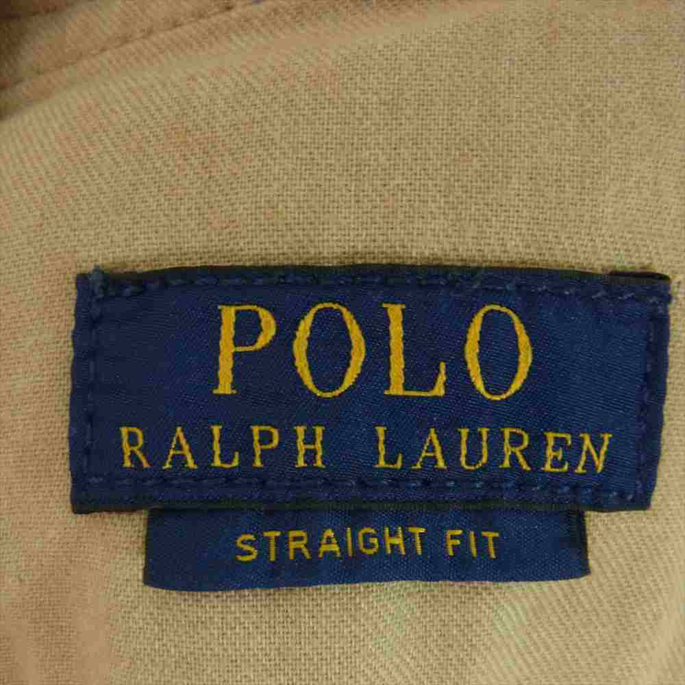 POLO RALPH LAUREN ポロ・ラルフローレン ミリタリー コットン チノ パンツ ベージュ ブラウン系 30/32【中古】