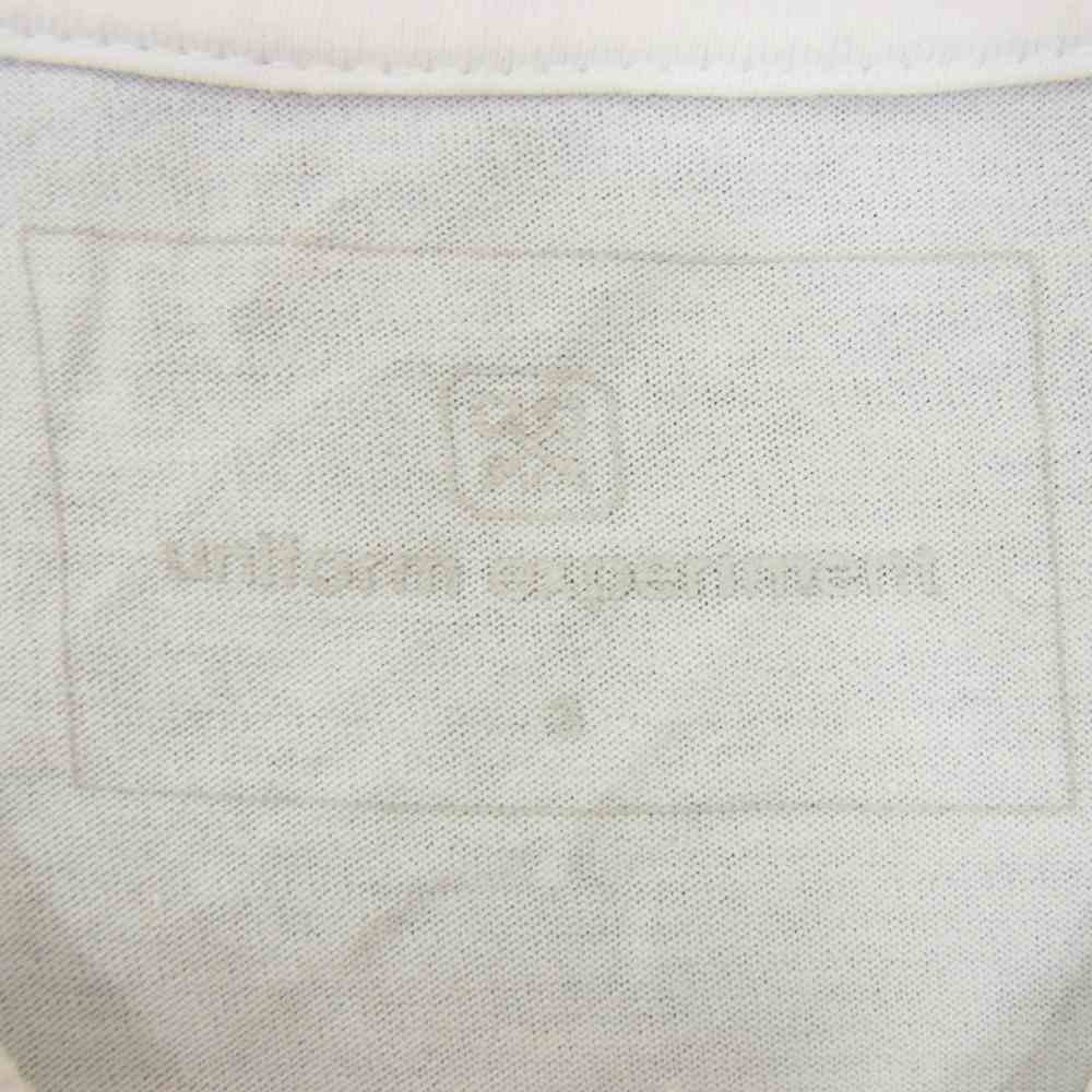uniform experiment ユニフォームエクスペリメント UE-212049 AUTHENTIC POCKET TEE オーセンティック ポケット 半袖Tシャツ ホワイト系 3【中古】