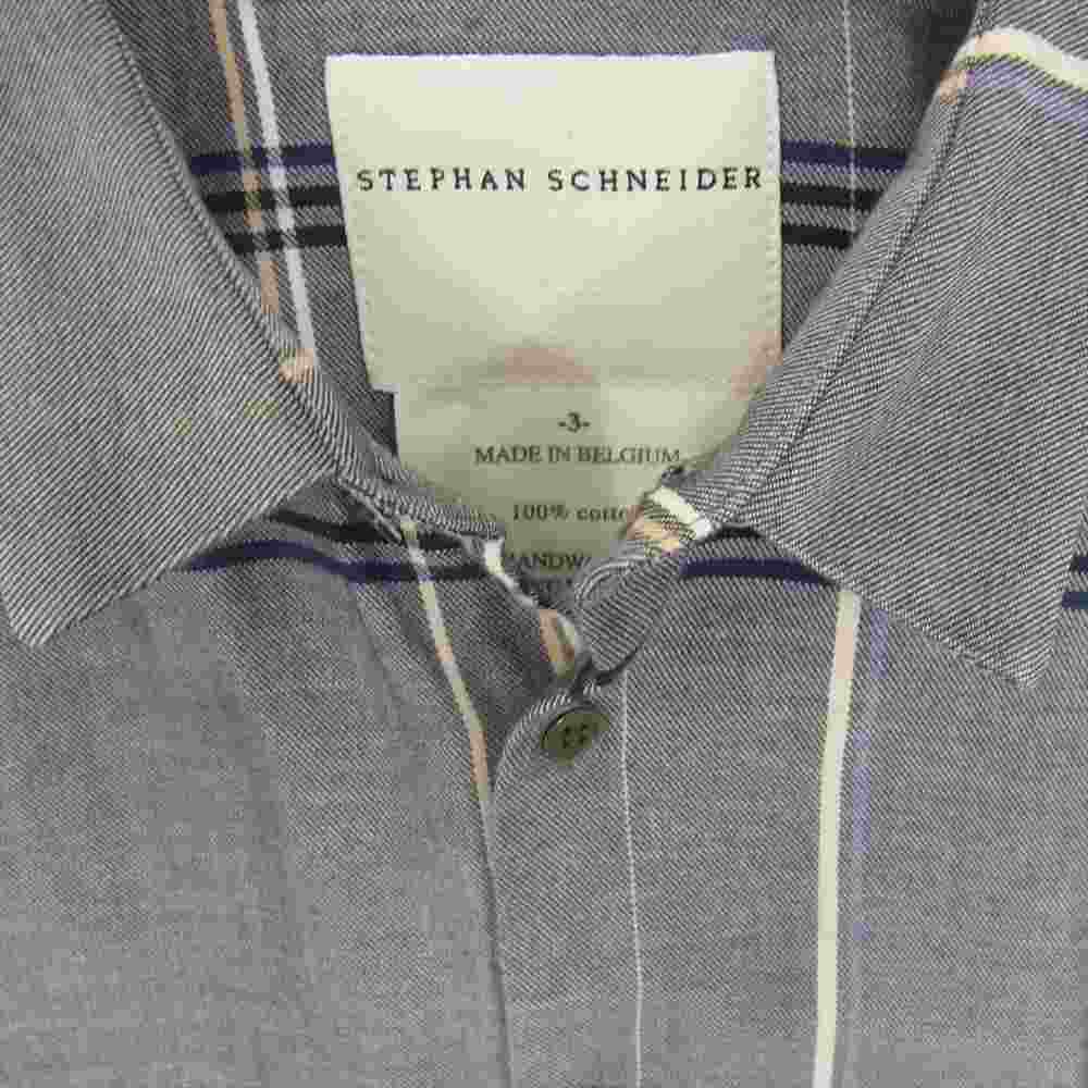 STEPHAN SCHNEIDER ステファンシュナイダー チェック 長袖シャツ ブルー系 3【中古】