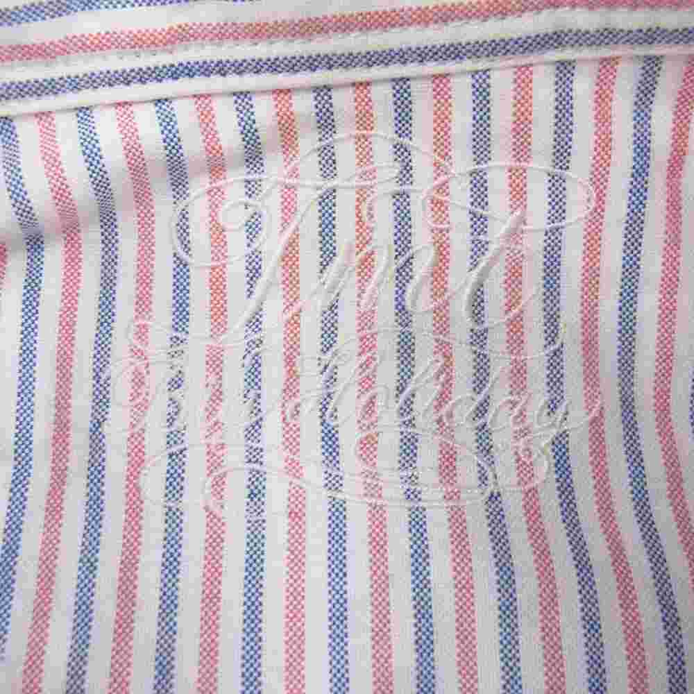 TMT ティーエムティー TSH-S14SP70 STRIPE OX SHIRT オックス ストライプ 長袖 シャツ マルチカラー系 L【中古】